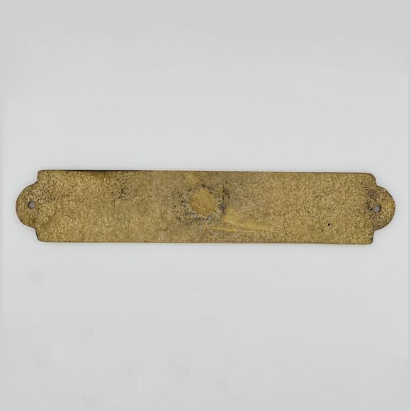 Vintage Style Brass Sign "Never Mind The Dog Beware of The Owner" Home Decor - Picture 2 of 2